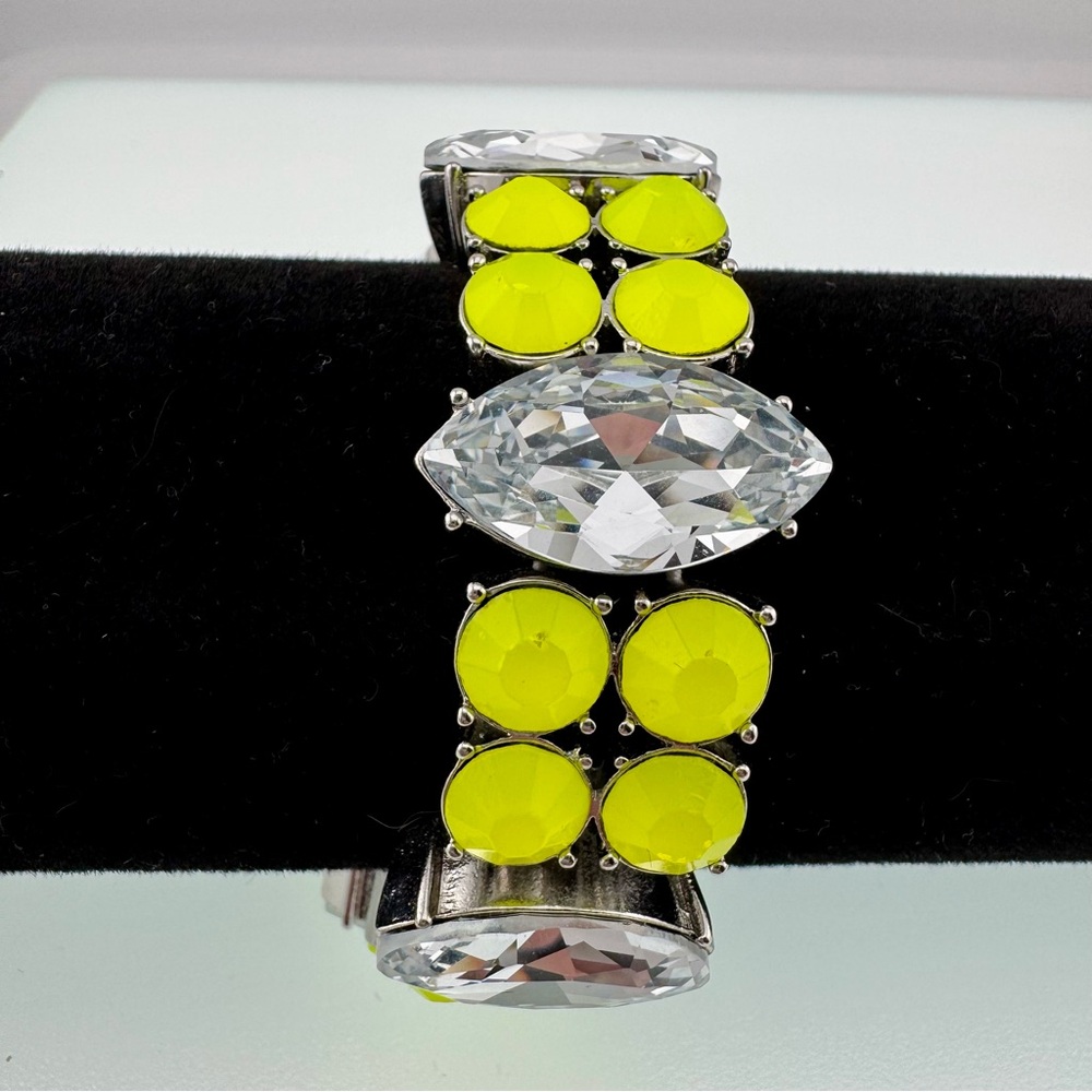Yellow Crystal Accent Stretch Bracelet - Women's Jewelry
